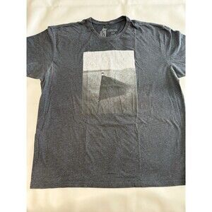 Linksoul T-Shirt Gray Short Sleeve Crew Neck Golf THE GRIMES Graphic Size XL